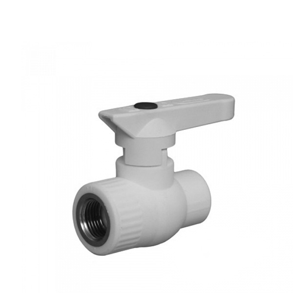 Кран шаровой полипропилен OPTIMA 63мм серый металл. шар.