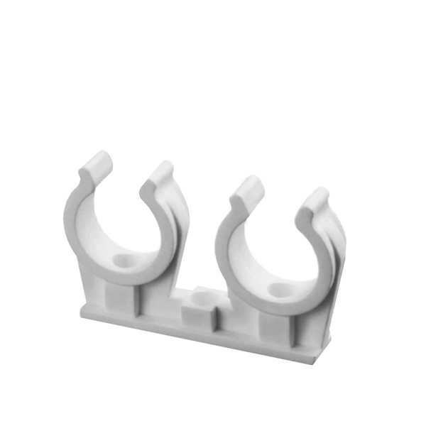 Опора двойная 32/34мм серая