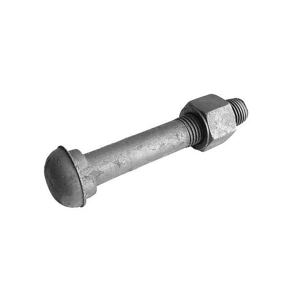 Болт для рельсовых стыков с гайкой, б/у (М27х160)