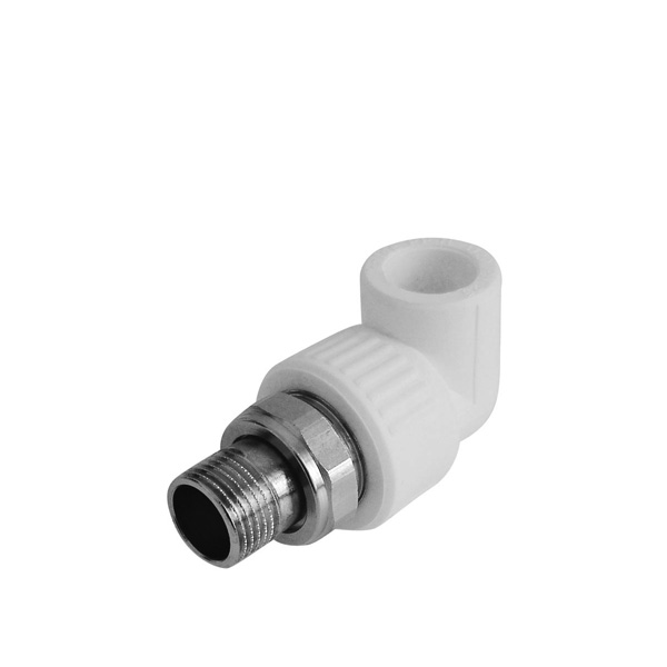 Муфта полипропилен с американкой для радиатора наружная резьба 20x1/2'мм белая