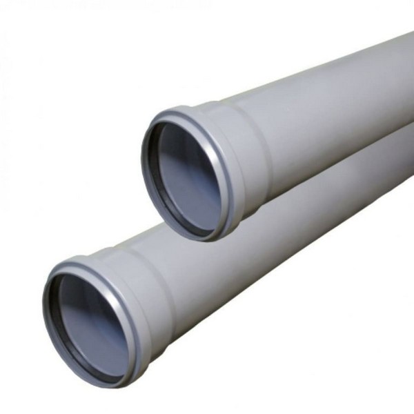 Труба для внутренней канализации Ду 110 E 3,2 мм L = 1500 мм серая