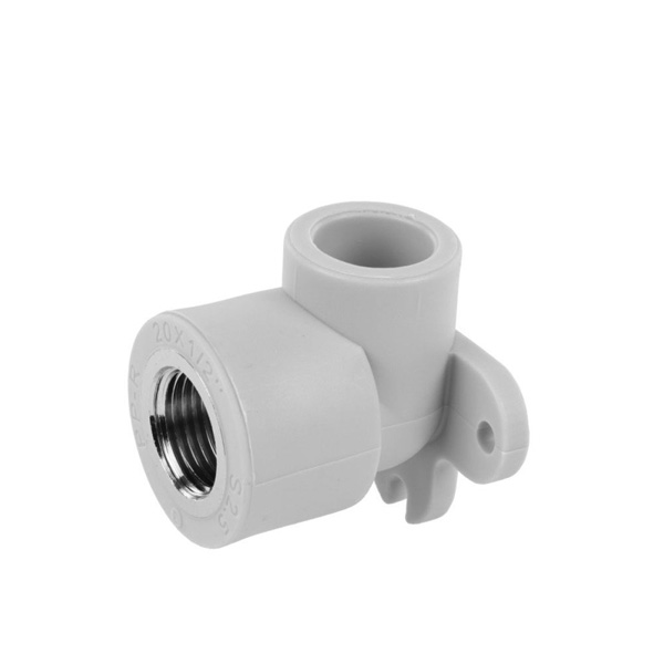 Угол с внутренней резьбой (с креплением) 25х3/4'мм белый