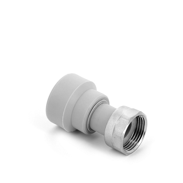 Муфта полипропилен с накидной гайкой 20х1/2' белая