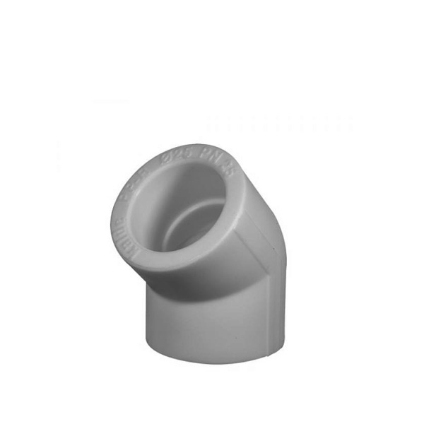 Угольник полипропилен 45° 75мм серый